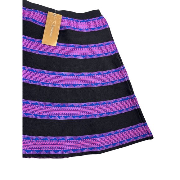 Francesca's Miami Womens A-Line Skirt Striped Size S Knee Length New - Picture 3 of 8